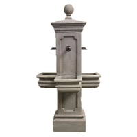 Thumbnail for Columnaris Courtyard Outdoor Cast Stone Garden Fountain for Spouts Fountain Tuscan 