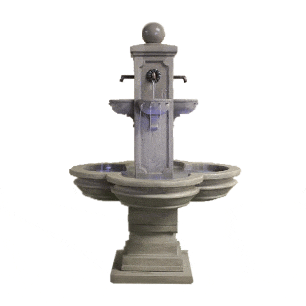 Catalina Terrace Outdoor Cast Stone Garden Fountain for Spouts Fountain Tuscan 