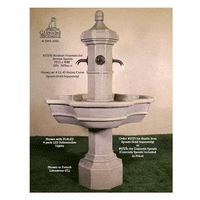 Thumbnail for Roubaix Outdoor Cast Stone Garden Fountain for Spouts Fountain Tuscan 