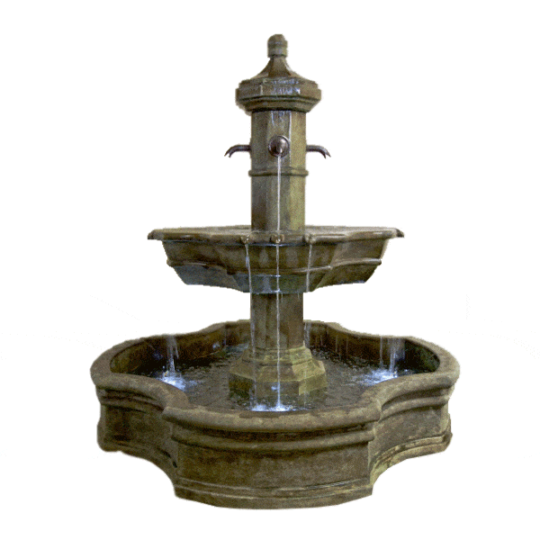 Grand Roubaix Pond Outdoor Cast Stone Garden Fountain for Spouts Fountain Tuscan 
