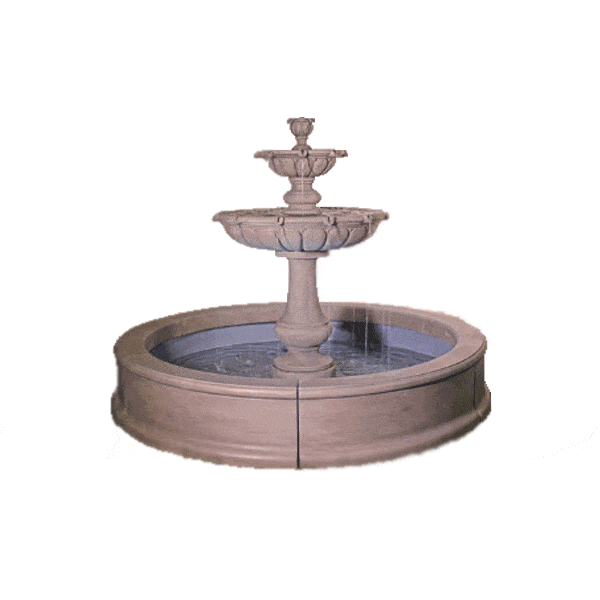 Vicentina Outdoor Cast Stone Garden Fountain For Pond Fountain Tuscan 