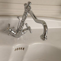 Thumbnail for EVIVA Daniella 39 Inch Italian Ceramic Console Sink with Brass Stand Bathroom Vanity Eviva 