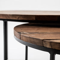 Thumbnail for NovaSolo Barca Nesting Round Coffee Table Coffee Table NovaSolo 