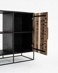 Thumbnail for NovaSolo Rustika Sideboard 2 Doors Open Shelving Sideboard NovaSolo 