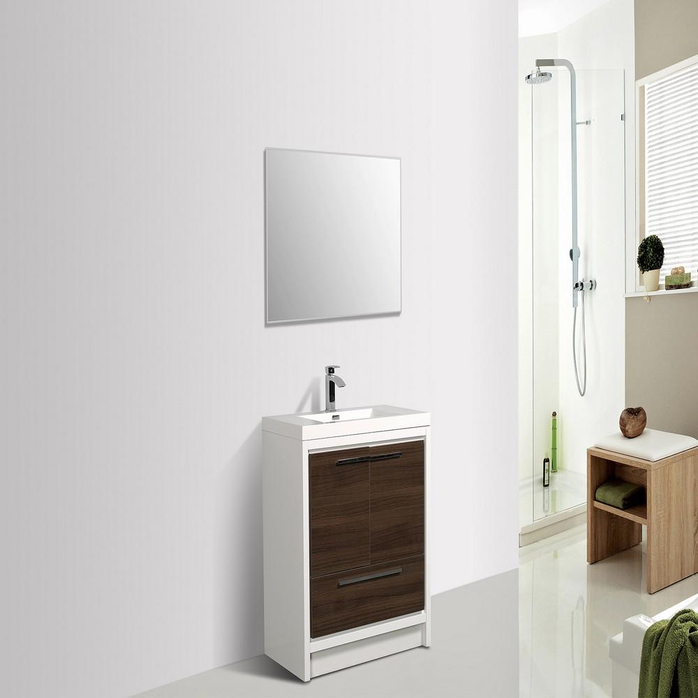 Eviva Grace 30 in. White Bathroom Vanity with White Integrated Acrylic Countertop Vanity Eviva 