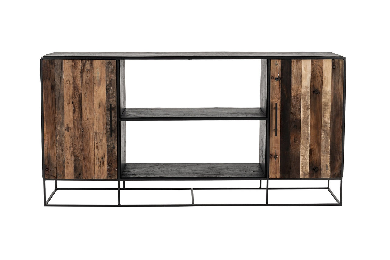 NovaSolo Rustika Sideboard 2 Doors Open Shelving Sideboard NovaSolo 