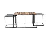 Thumbnail for NovaSolo Rustika Nesting Coffee Table Set Coffee Table NovaSolo 80cm 