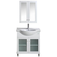 Thumbnail for Eviva Tux® 36″ White Transitional Bathroom Vanity with White Integrated Sink Vanity Eviva 
