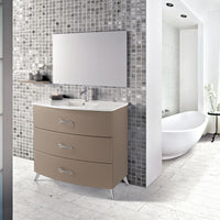Thumbnail for Eviva Bari 24″ Freestanding Bathroom Vanity with Integrated White Porcelain Sink Vanity Eviva Champaign 