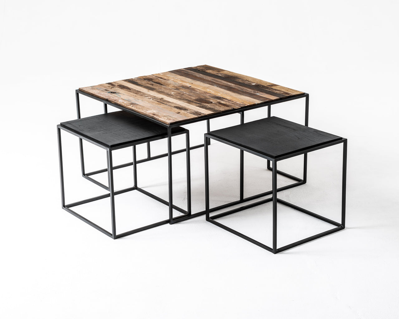 NovaSolo Rustika Nesting Coffee Table Set Coffee Table NovaSolo 