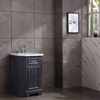 Thumbnail for Eviva Glory 24″ Bathroom Vanity with Carrara Marble Counter-top and Porcelain Sink Vanity Eviva 