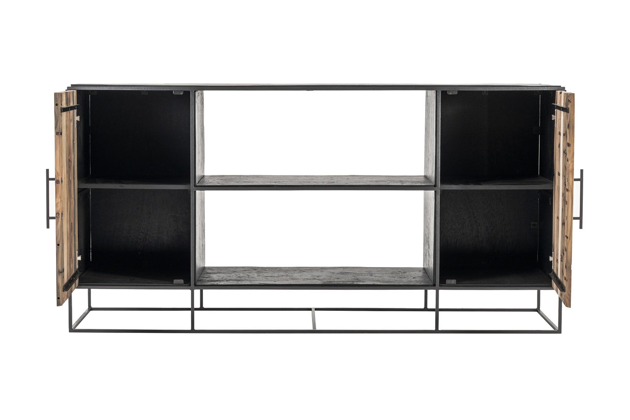 NovaSolo Rustika Sideboard 2 Doors Open Shelving Sideboard NovaSolo 