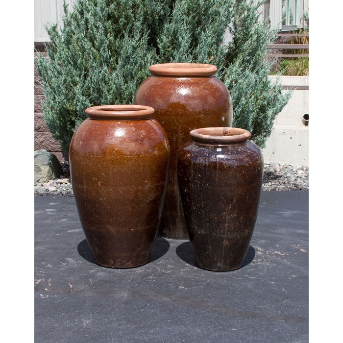 Tuscany FNT50302 Ceramic Triple Vase Complete Fountain Kit Vase Fountain Blue Thumb 