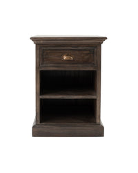 Thumbnail for NovaSolo Halifax T764 BedsideTable with shelves Bedside Table NovaSolo Black Wash 