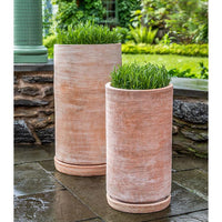 Thumbnail for Campania International Sgraffito Planter Planter Campania International Terra Cotta Tall 