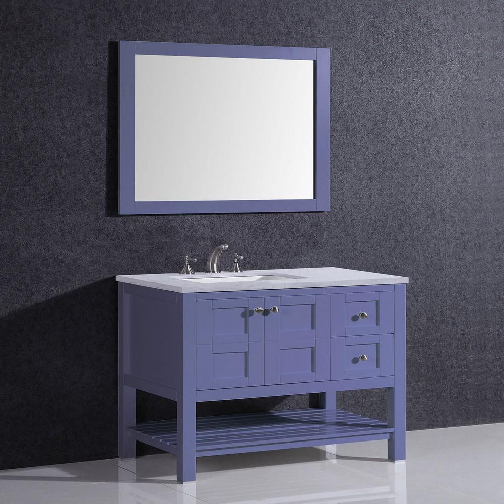 Eviva Glamor 36 in. Bathroom vanity with Marble Counter-top and Undermount Porcelian Sink Vanity Eviva Grey 