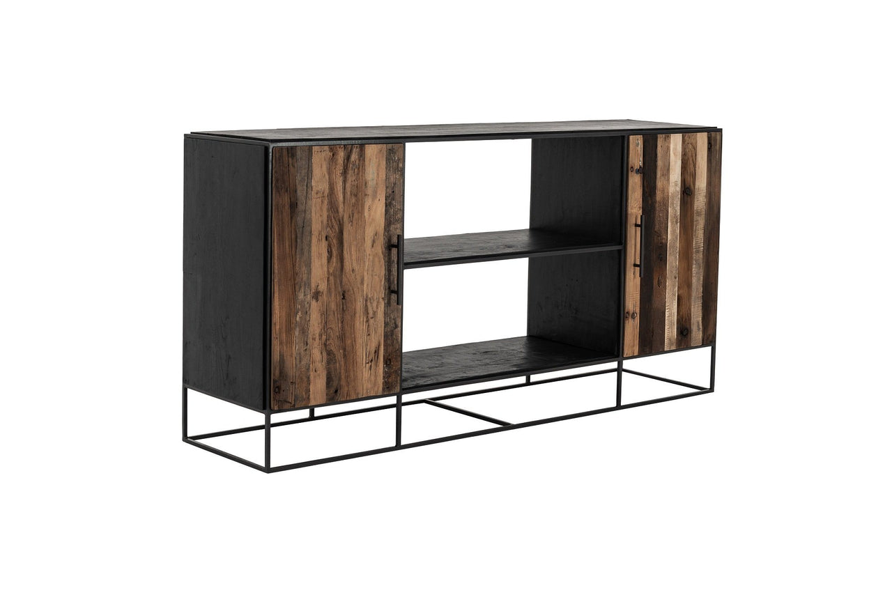 NovaSolo Rustika Sideboard 2 Doors Open Shelving Sideboard NovaSolo 