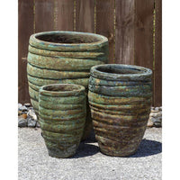 Thumbnail for One of a Kind FNT40612 Ceramic Triple Vase Complete Fountain Kit Vase Fountain Blue Thumb 