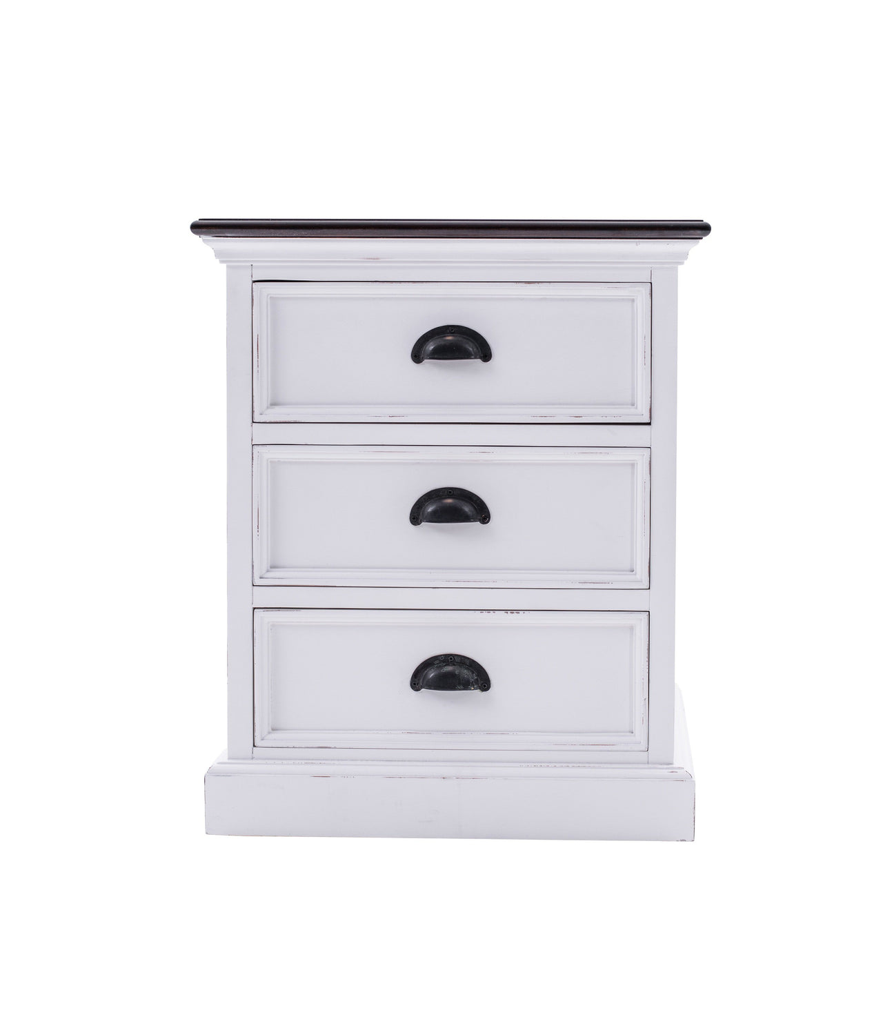 Bedside Drawer Unit Bedside Drawer Unit NovaSolo White & Deep Brown 