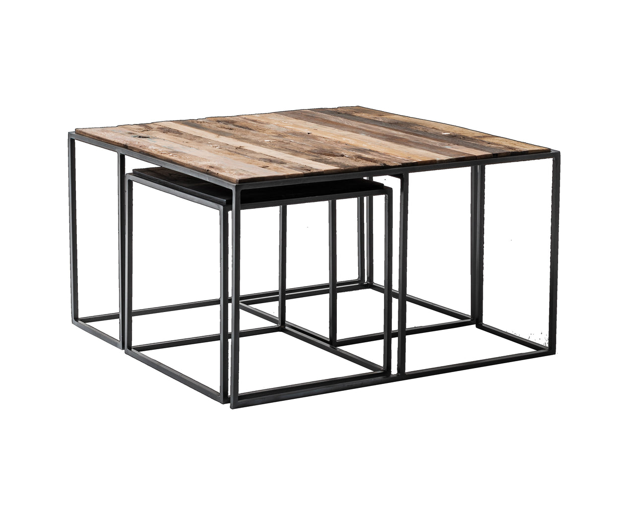 NovaSolo Rustika Nesting Coffee Table Set Coffee Table NovaSolo 