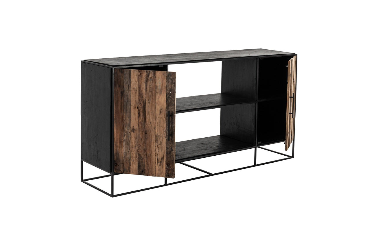 NovaSolo Rustika Sideboard 2 Doors Open Shelving Sideboard NovaSolo 