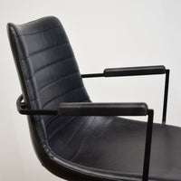 Thumbnail for Toby Office Chair, Black PU Leather Office Chair Gingko 
