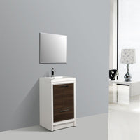 Thumbnail for Eviva Grace 24 in. White Bathroom Vanity with White Integrated Acrylic Countertop Vanity Eviva 