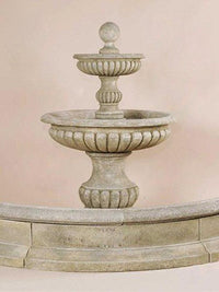 Thumbnail for Acqua Sparta Two Tier Cast Stone Outdoor Water Fountain For Pond Fountain Tuscan 