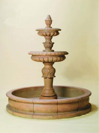 Thumbnail for Fonte Acanto Pond Cast Stone Outdoor Garden Fountain Fountain Tuscan 