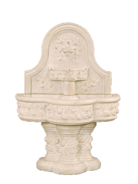 Thumbnail for Deruta Lemon Wall Cast Stone Outdoor Water Fountain With Spout Fountain Tuscan 