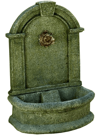 Thumbnail for Umbra Wall Cast Stone Outdoor Garden Fountain Tiered Fountain Fountain Tuscan 