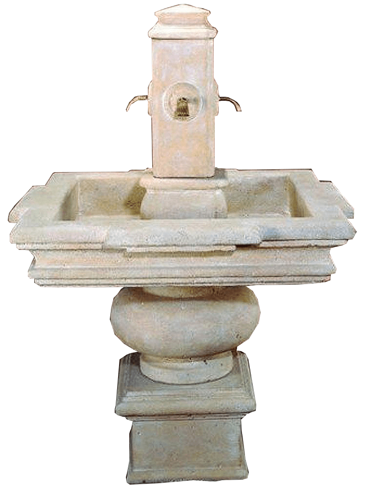 Versilia Cast Stone Outdoor Garden Water Fountain For Spout Fountain Tuscan 