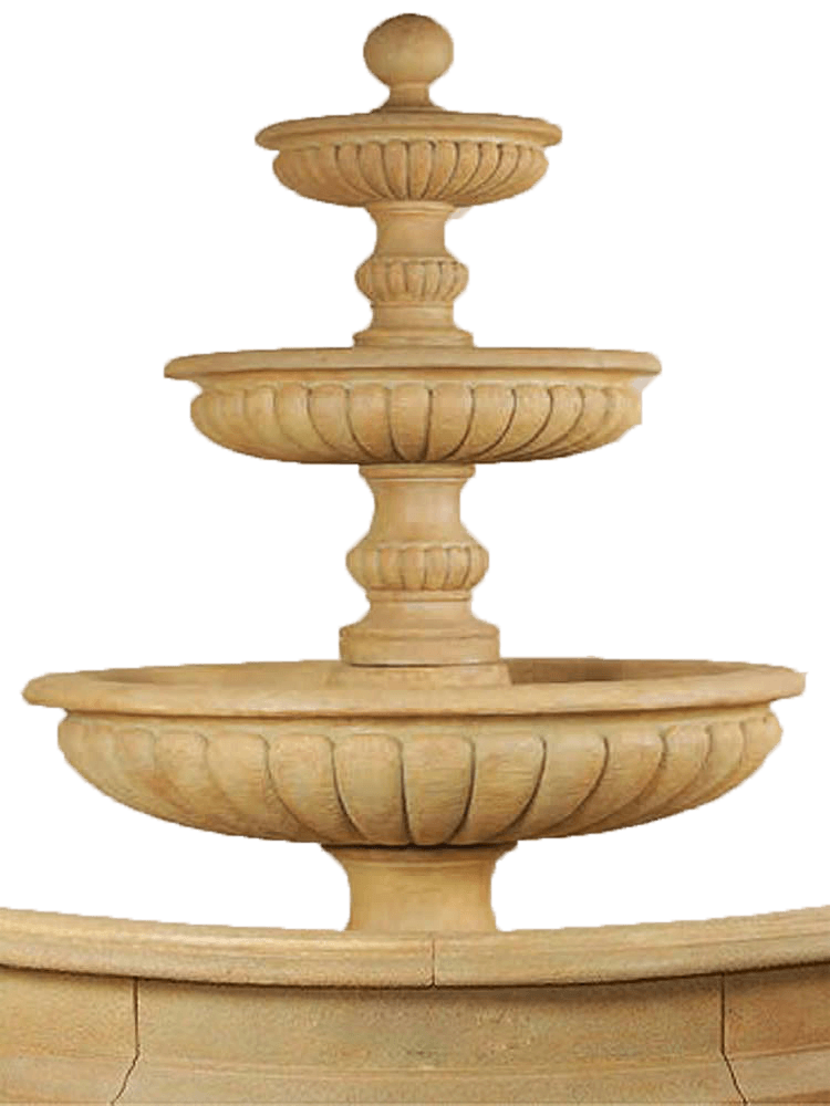 Acqua Sparta Three Tier Cast Stone Outdoor Garden Fountain for Pond Fountain Tuscan 