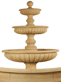 Thumbnail for Acqua Sparta Three Tier Cast Stone Outdoor Garden Fountain for Pond Fountain Tuscan 
