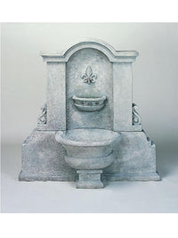Thumbnail for Flaminia Wall Cast Stone Outdoor Garden Fountain With Spout Fountain Tuscan 