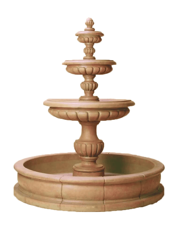 Parigi Pond Outdoor Cast Stone Garden Fountain Fountain Tuscan 