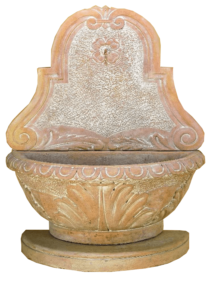 Como Wall Cast Stone Outdoor Garden Fountain With Spout Fountain Tuscan 