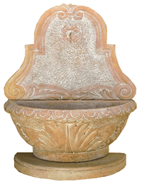 Thumbnail for Como Wall Cast Stone Outdoor Garden Fountain With Spout Fountain Tuscan 