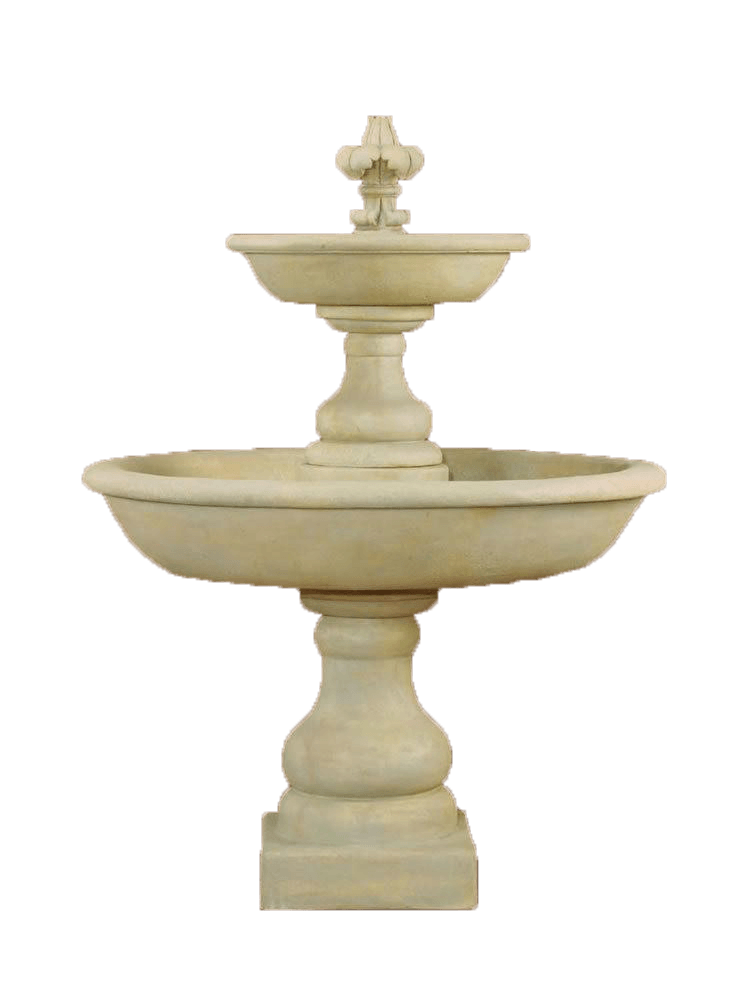 Belair Two Tier Cast Stone Outdoor Water Fountain Fountain Tuscan 