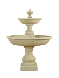 Thumbnail for Belair Two Tier Cast Stone Outdoor Water Fountain Fountain Tuscan 