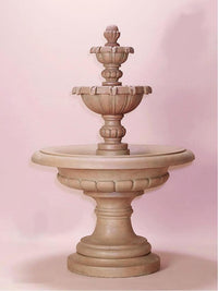 Thumbnail for Padova Three Tier Cast Stone Outdoor Garden Fountain Fountain Tuscan 