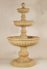 Thumbnail for Acqua Sparta Three Tier Cast Stone Outdoor Garden Fountain Fountain Tuscan 