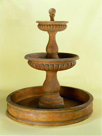 Thumbnail for Dorica Pond Cast Stone Outdoor Garden Fountain Fountain Tuscan 