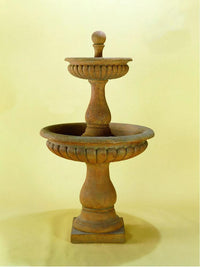 Thumbnail for Dorica Two Tier Cast Stone Outdoor Garden Fountain Fountain Tuscan 