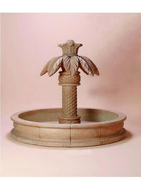 Thumbnail for Palm Springs Cast Stone Outdoor Garden Fountain Small Fountain Tuscan 