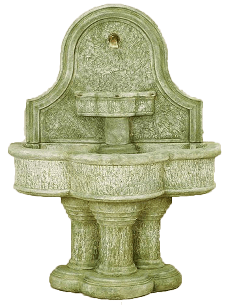 Lavica Wall Cast Stone Outdoor Water Fountain for Spout Fountain Tuscan 