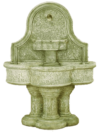 Thumbnail for Lavica Wall Cast Stone Outdoor Water Fountain for Spout Fountain Tuscan 