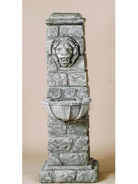 Thumbnail for Via Medina Cast Stone Outdoor Water Fountain With Spout Fountain Tuscan 