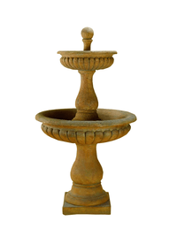 Thumbnail for Dorica Two Tier Cast Stone Outdoor Garden Fountain Fountain Tuscan 