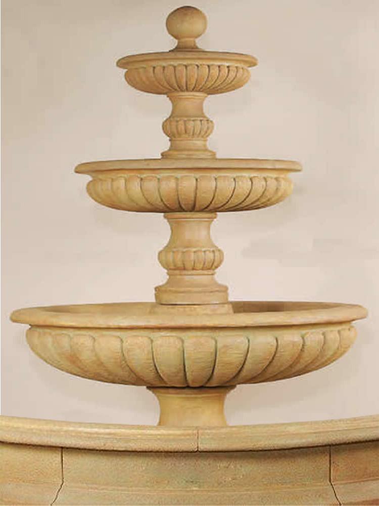 Acqua Sparta Three Tier Cast Stone Outdoor Garden Fountain for Pond Fountain Tuscan 